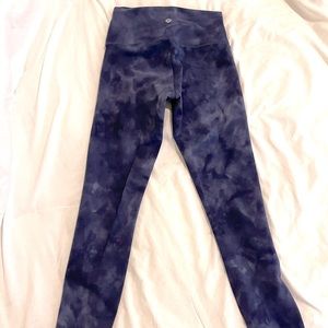 Lululemon Tie Dye Wunder Under Leggings 25” size 4